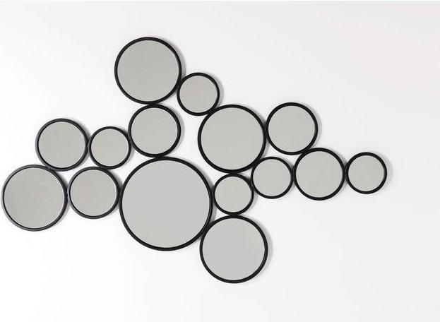Image du produit Designlife Miroir Bubbles noir 93x138cm