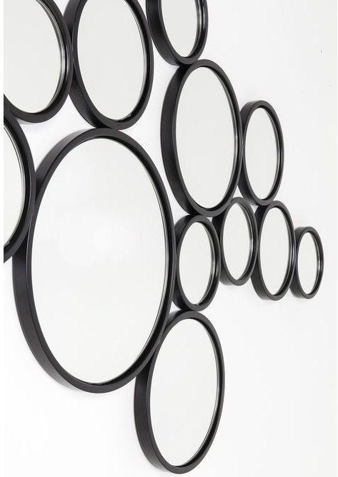 Image du produit Designlife Miroir Bubbles noir 93x138cm