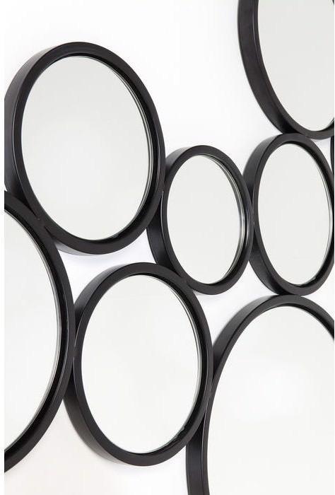 Image du produit Designlife Miroir Bubbles noir 93x138cm