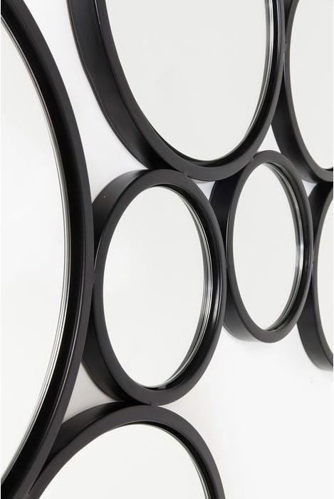 Image du produit Designlife Miroir Bubbles noir 93x138cm