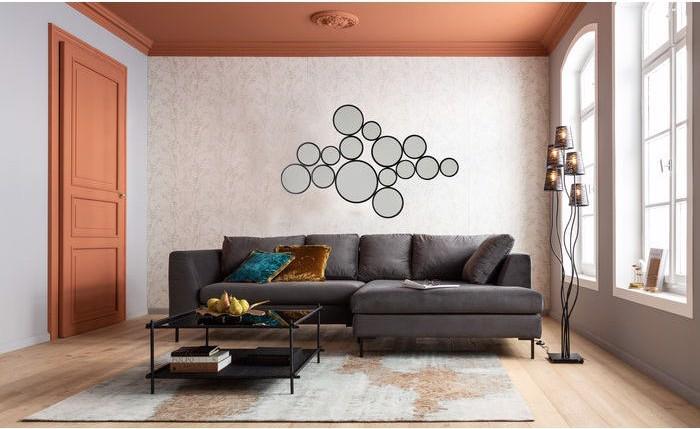 Image du produit Designlife Miroir Bubbles noir 93x138cm
