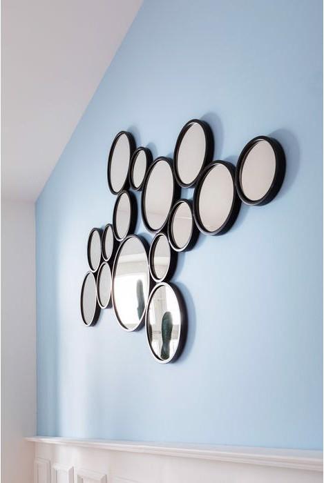 Image du produit Designlife Miroir Bubbles noir 93x138cm