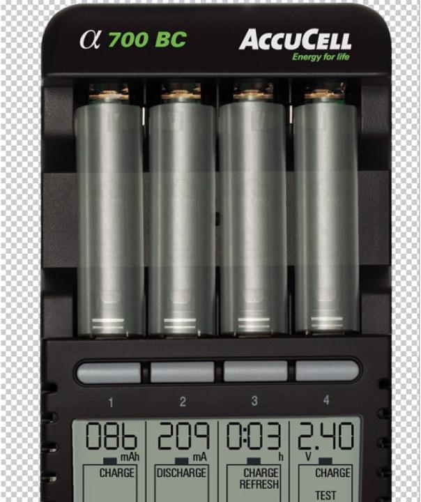 Image du produit AccuCell Lady LR1 Size N NiMH Akku, Ladeadapter und LCD Ladegerät (4 pcs, N, 500 mAh, Piles rechargeables + chargeur)