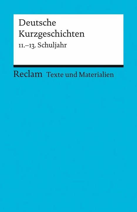 Produktbild Deutsche Kurzgeschichten (Deutsch, Winfried Ulrich, 1986)