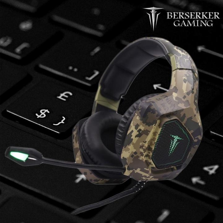 Image du produit Berserker Gaming Casque Thor Army Green (Filaire)