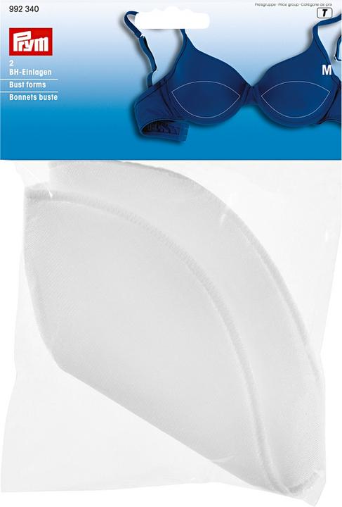 Image du produit Prym Coussinets pour soutien-gorge, blanc taille M, carte 2 pcs.