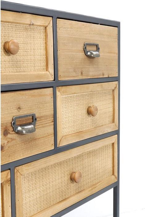 Designlife Kommode Bistro 8 Schübe (100 x 40 x 95 cm)