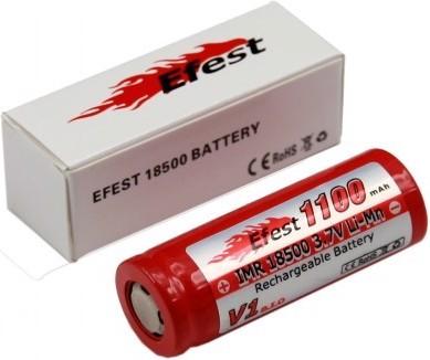 Produktbild Efest Akku IMR 18500 V1 - (Pluspol flach) (1 Stk., 18500, 1100 mAh)