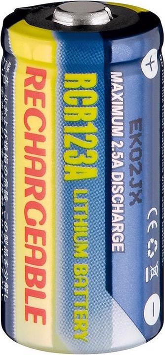 Produktbild AccuCell CR123A 2fach Ladegerät inklusive 2 Stück Li-ion Akkus CR123A (2 Stk., CR123A, 500 mAh, Ladegerät inkl. Akku)