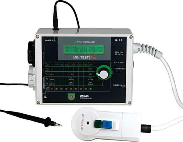 Productafbeelding Gossen METRAWATT MINITEST Pro VDE-testapparaat DIN VDE 0701-1: 2000 en DIN VDE 0702: 2004