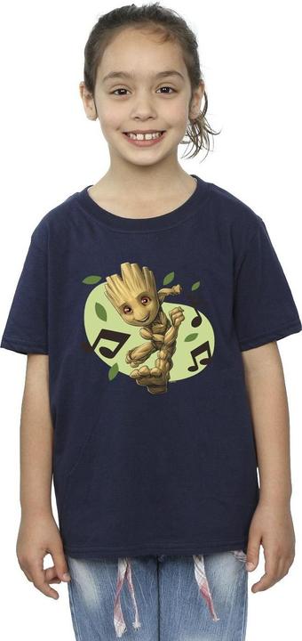 Actual product image Girls Guardians Of The Galaxy Groot Musical Notes Cotton T-Shirt (140, 146)