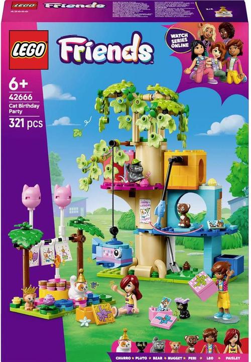 Produktbild LEGO FRIENDS Katzengeburtstagsparty & Baumhaus (42666, LEGO Friends)