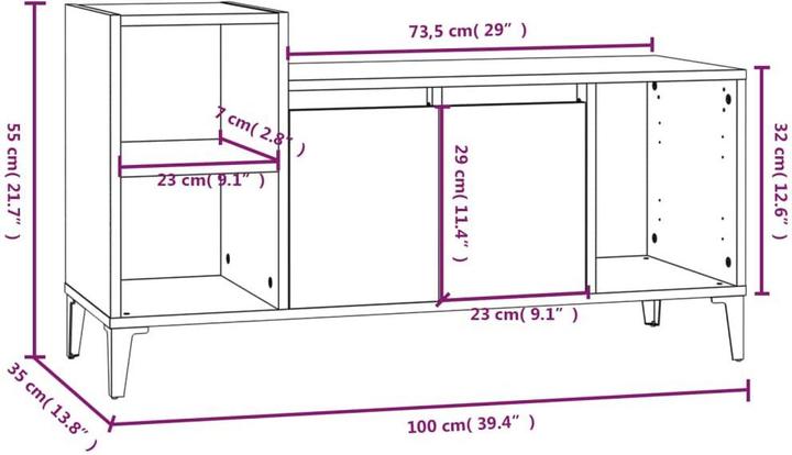 Produktbild VidaXL Johanna (100 x 35 x 55 cm)