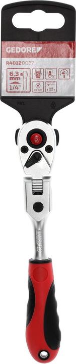Actual product image Gedore Red red R40120027 2C articulated reversible ratchet 1/4 163 mm RSW5° (1/4")