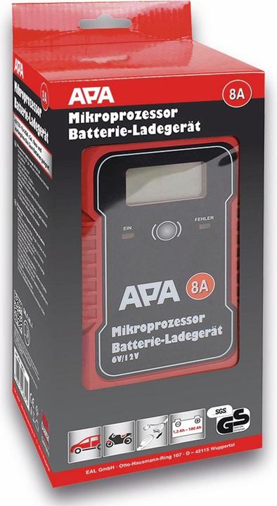 Produktbild APA Mikroprozessor Batterieladegerät (6V, 12V, 8 A)