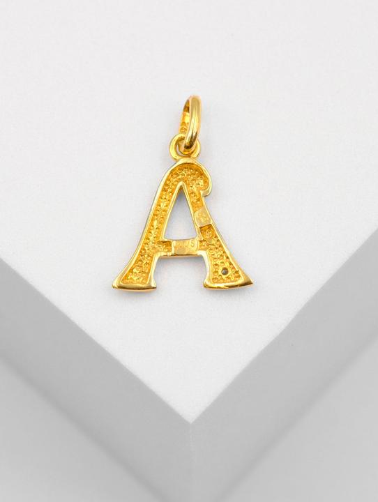 Actual product image Muau Letter (750, White gold, 18K yellow gold)