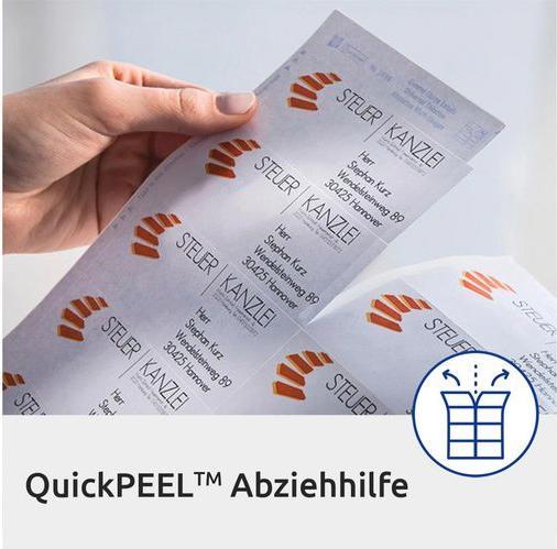 Actual product image Avery Versand labels