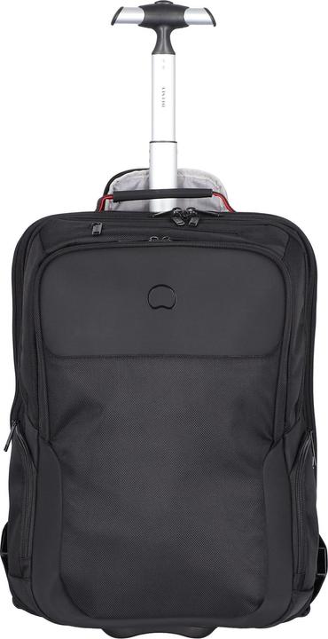 Actual product image Delsey Parvis Plus Backpack Trolley - 2 Compartments - 17,3 inch - Black (35 l, Hand luggage (up to 50 litres))