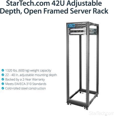 Produktbild StarTech 4-Post (42 HE, 19 Zoll Rack)