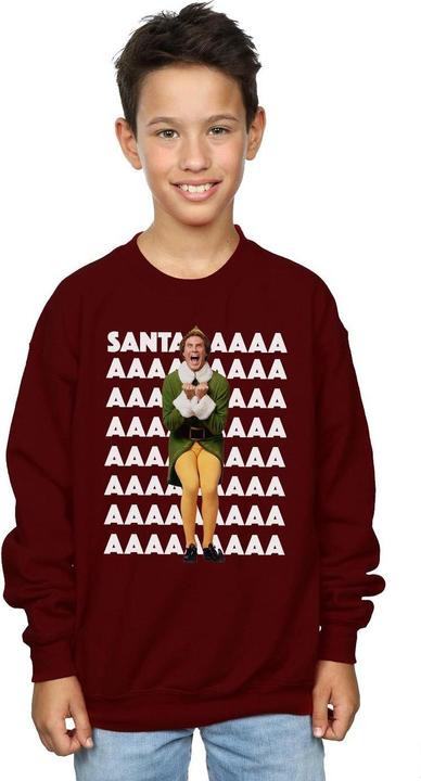 Actual product image Elf Boys Buddy Santa Scream Sweatshirt (152, 158)