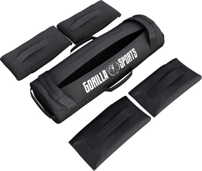 Immagine prodotto Gorilla Sports Sacco di sabbia fitness regolabile da 20 a 30 kg (4 x 5 kg)