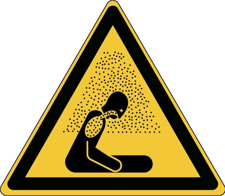 Actual product image Brady ISO safety sign - warning of choking hazard