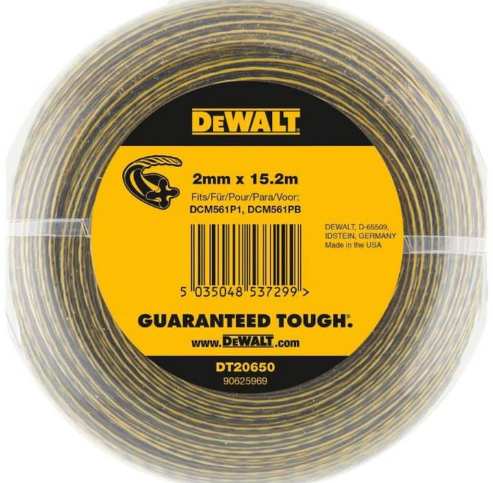 Immagine prodotto DeWalt Filo per tagliabordi 152 m/20 (Pioniere delle erbacce, Lenza per tagliabordi + rocchetto di lenza)