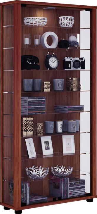 Produktbild VCM Sammel Stand Vitrine Holz Glas Lumo Maxi (59 x 18 x 113 cm)