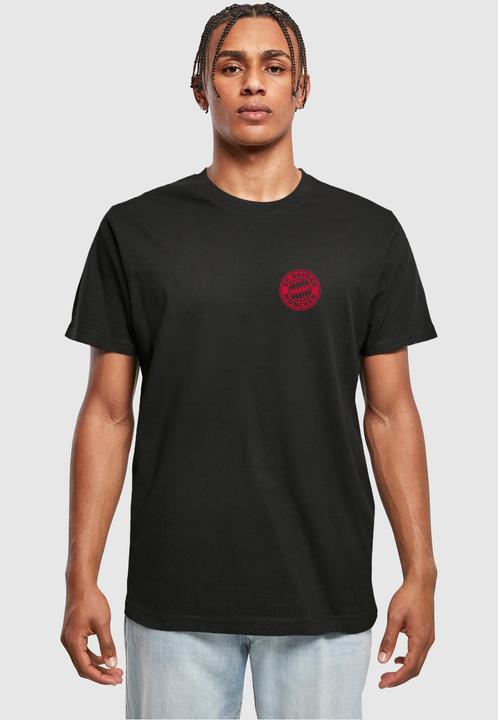 Actual product image FC Bayern München Logo Red T-Shirt Round Neck - 115365 (5XL)