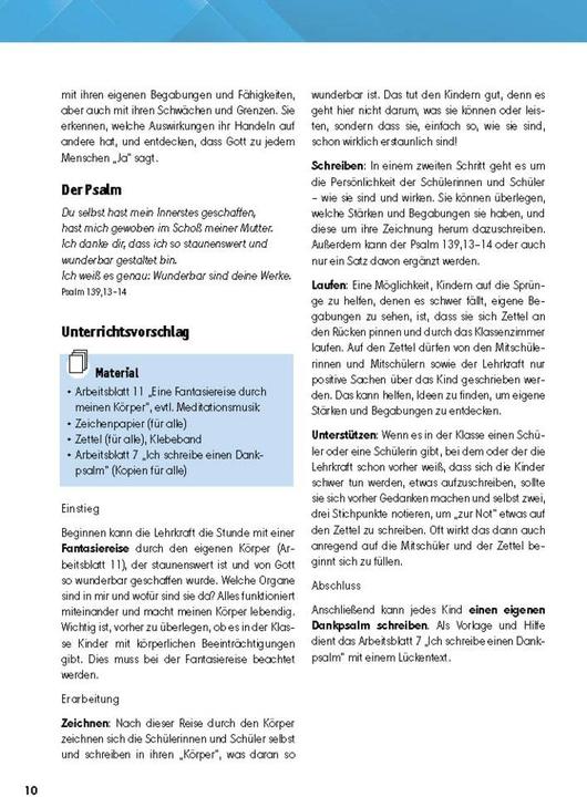 Produktbild Arbeitsmaterial Grundschule. Religionsunterricht. Gottesbilder mit Psalmen entdecken und erleben (Deutsch, Catharina Fastenmeier, Petra Lefin, 2022)