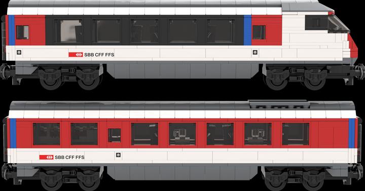 Image du produit Mobabricks Set de complément InterCity CFF (compatible avec LEGO City)