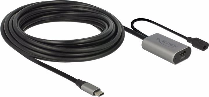 Actual product image Delock USB 3.0 extension cable C - C active amplified, 5m (5 m, USB 3.1, 5 W)