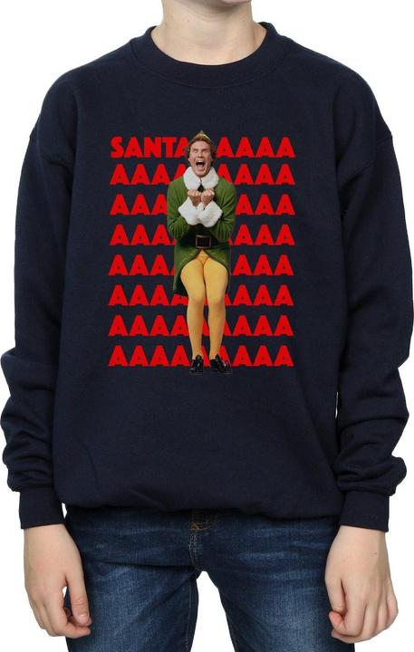 Actual product image Elf Boys Buddy Santa Scream Sweatshirt (152, 158)