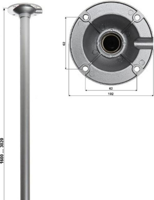 Actual product image NoName TELESCOPIC CEILING CAMERA MOUNT BR-150X300 (Mounting kit)