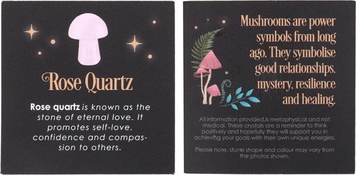 Immagine prodotto Something Different Quarzo Rosa Mushroom Cristallo