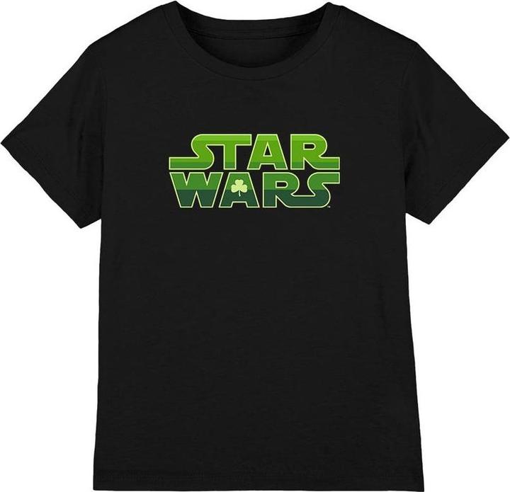 Actual product image Star Wars Childrens/Kids Logo St Patricks Day T-Shirt (140)