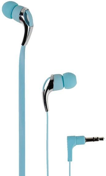 Vivanco Neon Buds Cuffie cablate In-ear Music Blu, Metallic (Cablato)