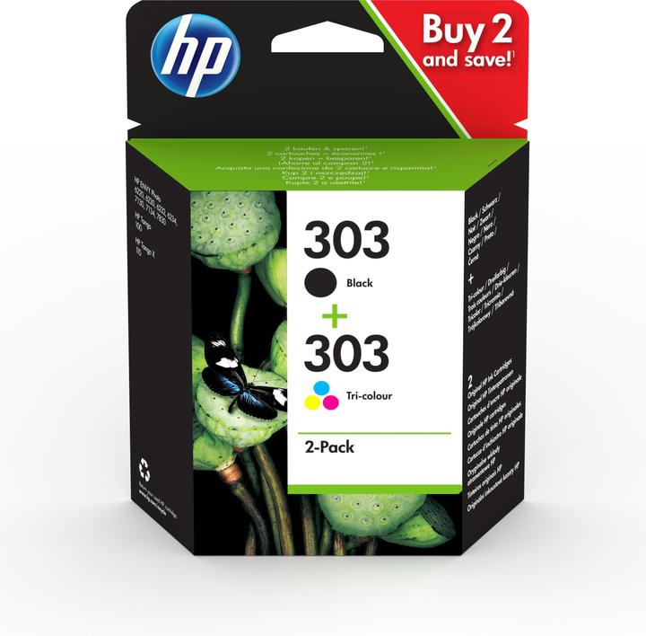 HP 303 2-Pack (M, BK, Y, C)