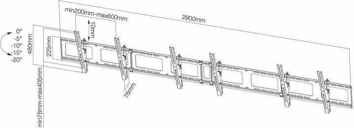 Actual product image Neomounts NS-WMB300 (Wall, 52", 50 kg)
