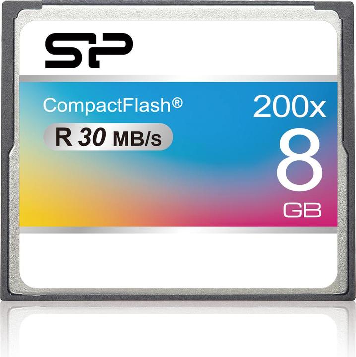 Silicon Power SP008GBCFC200V10 Scheda di memoria Compact Flash (8 GB, CF)