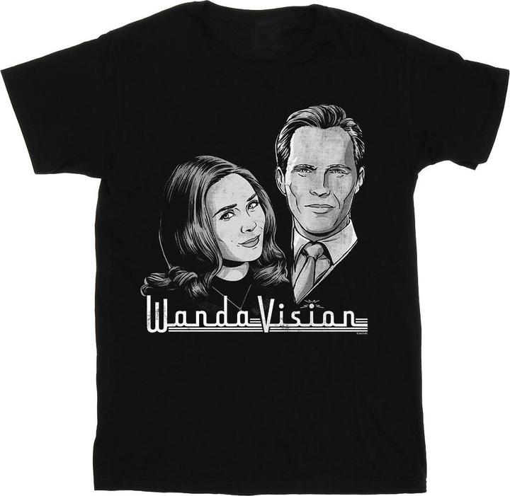 Actual product image Mens WandaVision Mono Stars T-Shirt (XXL)