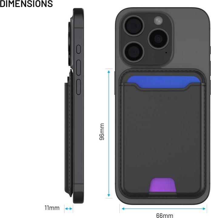 Image du produit Fixed Mag Wallet Tracker for Apple Find My iPhone - Black