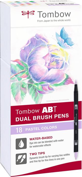 Produktbild Tombow ABT Dual Brush Pen (Pastellkombi, 18 x)