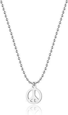 Sagapo S'Agapõ - Original Peace Smile SSM002 steel necklace (Stahl)