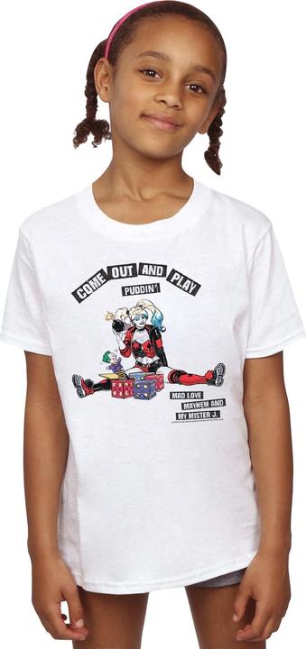 Image du produit - T-shirt HARLEY QUINN COME OUT AND PLAY - Fille (152, 158)