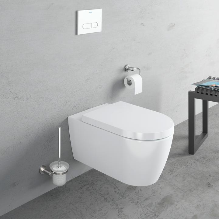 Actual product image Duravit WC seat ME by Starck o soft-closing mechanism white/white satin finish