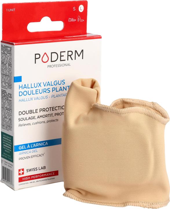 Produktbild Poderm Doppelschutz für Hallux Valgus Ballenzeh & Fusssohlenschmerzen (Fussdeodorant & -puder, 202.50 ml)