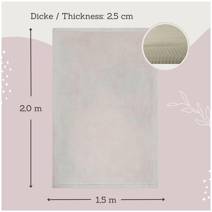 Actual product image Hakuna Matte XXL velvet mat, cloud (200 x 150 cm)