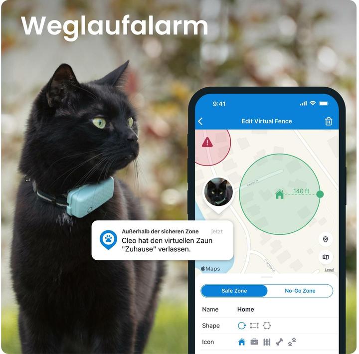 Productafbeelding Tractive GPS CAT Mini - mint (Eén maat voor iedereen, Kat, Algemeen)