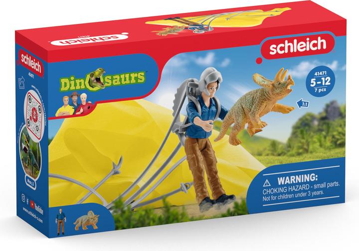 Actual product image Schleich Dino parachute rescue